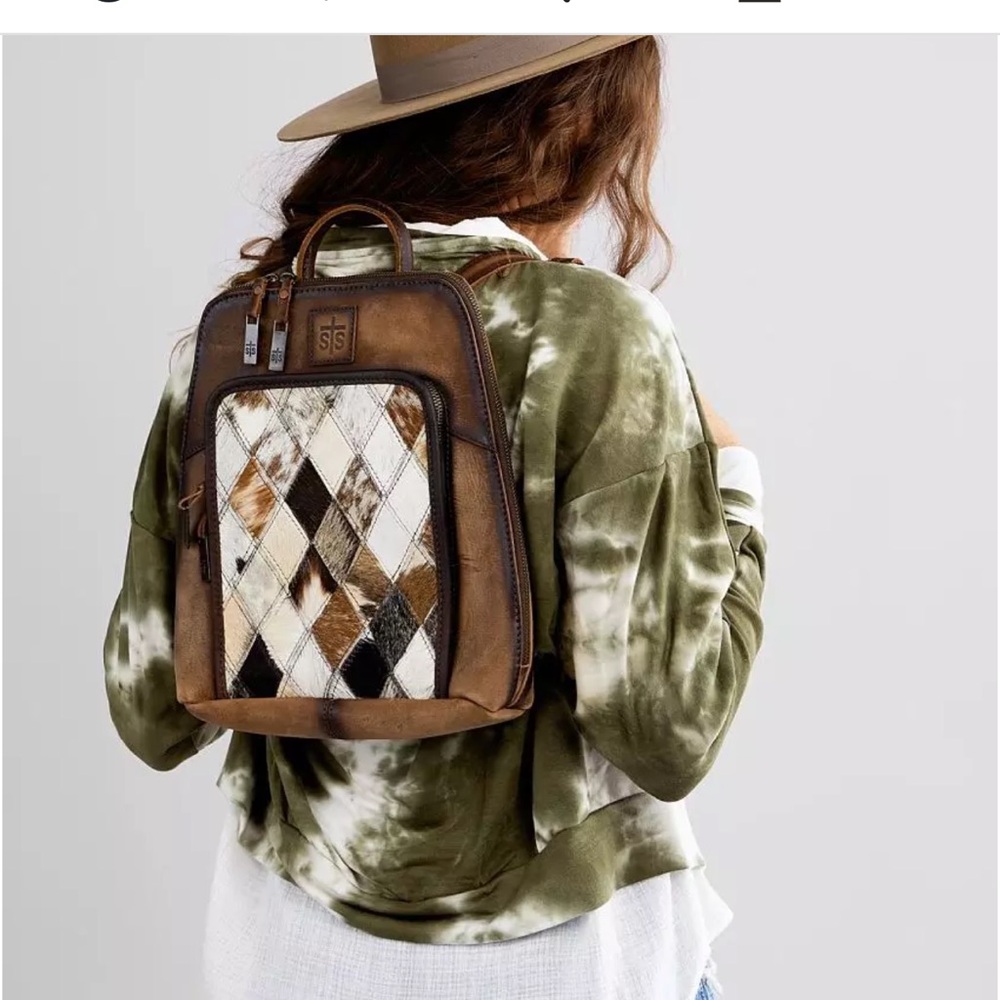 STS Ranchwear Brown Leather Backpack - Picture 2 of 9